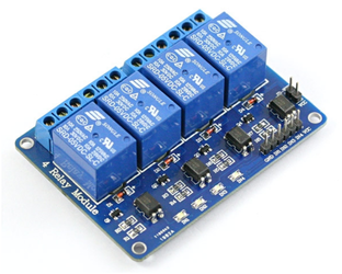 Moduł 4-kanałowy przekaźnik 5V 10A stan niski