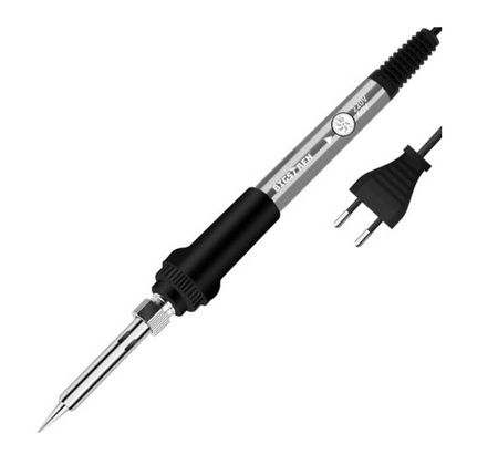 Zestaw Lutownica kolbowa 60W + groty, podstawka, odsysacz, cyna 14 elemntów