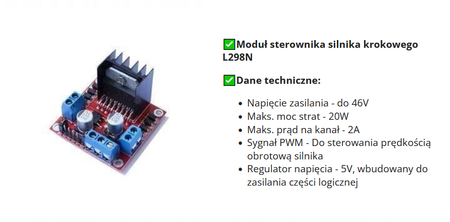 Platforma robota podwozie 4 silniki 4WD + sterownik