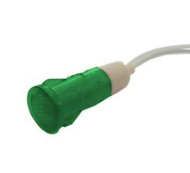 Kontrolka LED 11.5mm 12V zielona zatrzask