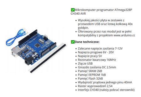 Zestaw edukacyjny MEGA PRO KIT czujniki do nauki programowania C++ Arduino