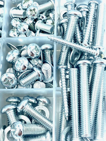 Zestaw 1000szt śrubek/nakrętek M3, M4, M5, M6