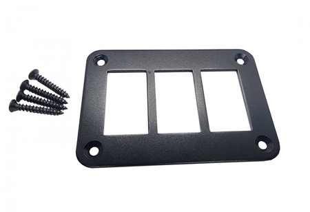 Ramka aluminiowa CARLING 98x68mm na 3 przełączniki