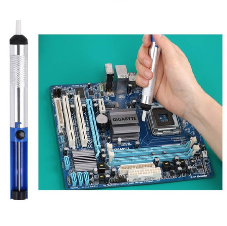 Lutownica prezyzyjna zestaw w etui 22 elementy Lutownica Odsysacz