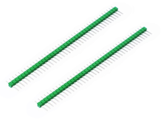 Listwa kołkowa gold pin PLS40 1X40 pin zielona