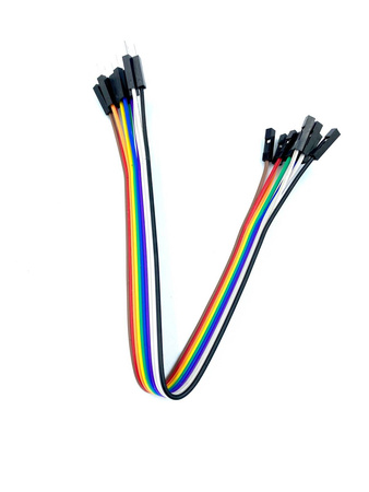 Przewody kable zworki męsko - żeński 10szt 20cm