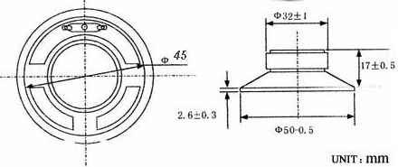 Głośnik montażowy YD50 0.5W 8 Ohm