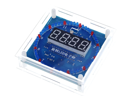 Elektroniczny Zegar  LED  DS1302  DIY DATA ALARM TERMOMETR OBUDOWA