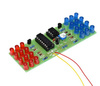 Moduł LED migające światło stroboskop RED / BLUE DIY NE555+CD4017