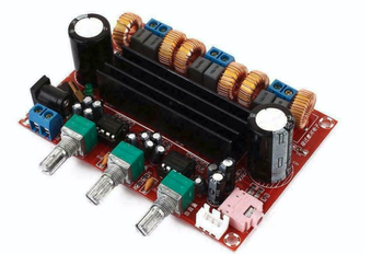 Wzmacniacz audio 2.1 2x50W + 100W 12-24V