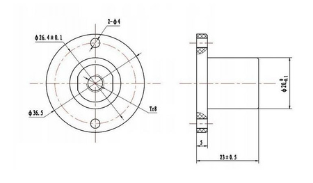 Nakrętka z kasowaniem luzu Tr 8x8 RepRap 3D V-Slot