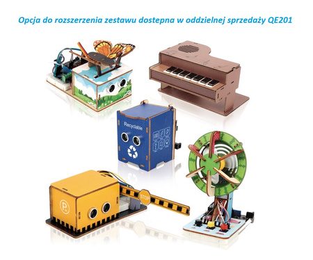 Zestaw paneli drewnianych QE201 ACEBOTT do zestawu ESP32 QE200 DIY STEM