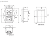 Gniazdo zasilające  AC IEC wyłącznik + bezpiecznik