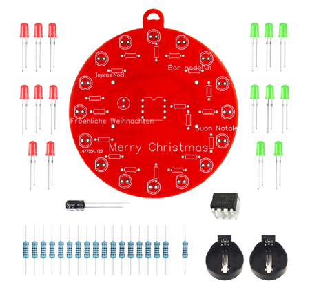 Elektroniczny Świąteczny Zestaw edukacyjny do nauki lutowania DIY