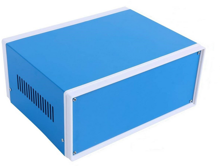 Obudowa metalowa niebieska OBM11 250x190x110mm