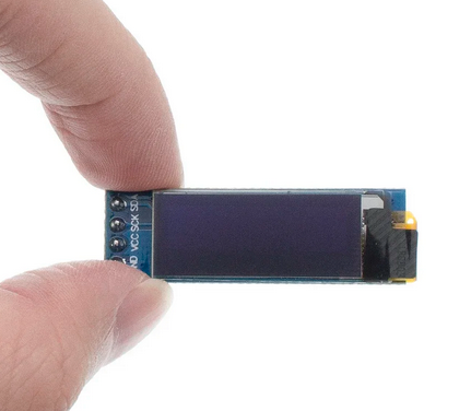 Wyświetlacz OLED 0.91 cala 128x32 I2C biały