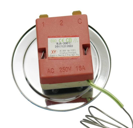 Termostat z kapilarą 50°C~300°C 16A/250V sonda12cm