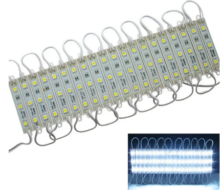 Moduł 3 LED 12V biały zimny IP65 wodoodporny