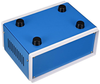 Obudowa metalowa niebieska OBM08 230x185x100mm