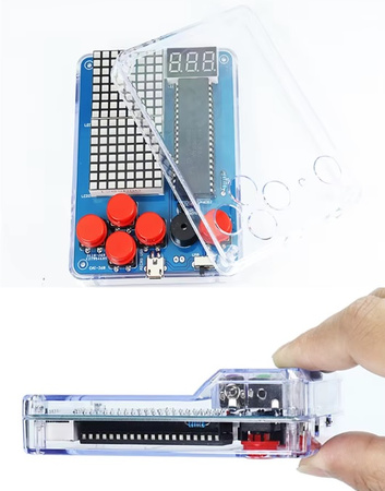 GRA elektroniczna TETRIS LED DIY KIT nauka lutowania