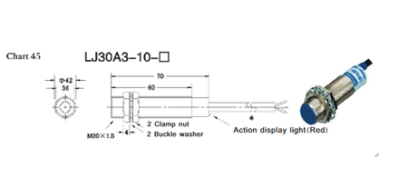 Czujnik indukcyjny PNP LJ30A3-10-Z/BY