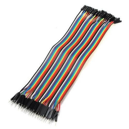 Przewody kable zworki męsko - żeński 40szt 20cm