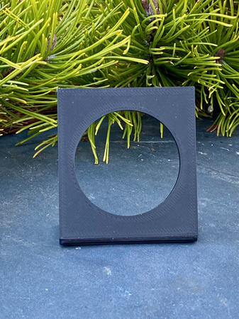 Podstawka termometr higrometr do mierników panelowych CZARNA