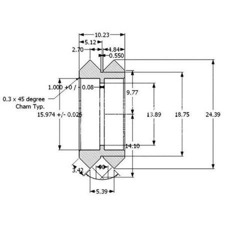 Koło jezdne typu V do profilu ALU drukarka 3D CNC