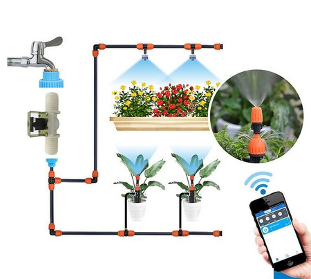 Automatyczny system nawadniania Bezprzewodowe nawadnianie WiFi zawór 1/2'' + króciec 11mm