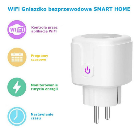 Gniazdko bezprzewodowe SMART HOME Tuya WiFi