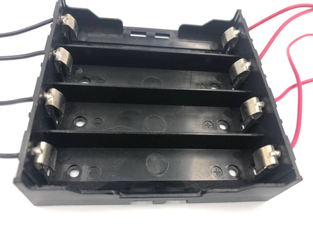 Koszyk na ogniwo akumulatory 4 x 18650 równoległy