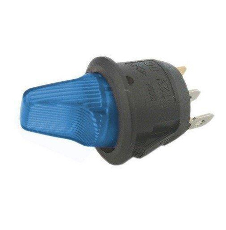 Przełącznik hebel BLUE ON-OFF 6A/250V podśw. 230V