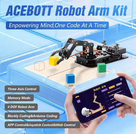Zestaw edukacyjny Ramię Robota Robotic Arm Kit  DIY STEM