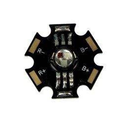 Dioda mocy power LED 1W STAR z radiatorem RGB