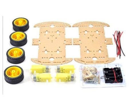 Platforma robota podwozie 4 silniki 4WD + sterownik