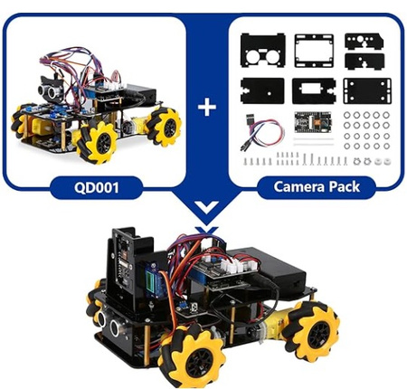 Bezprzewodowy moduł kamery WIFI ESP do platformy robota ACEBOTT QD002 DIY STEM