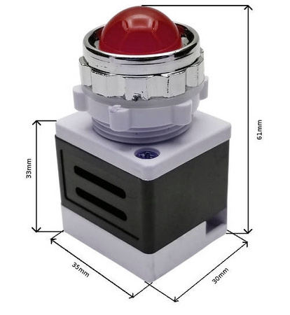 Kontrolka sygnalizator LED 230V AD11-25/40 CZERWONA