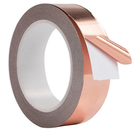 Taśma miedziana EMI z klejem 35mm 25u samoprzylepna 30m