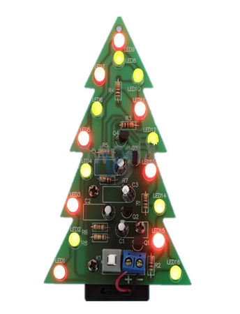 Choinka LED 9V DIY KIT do samodzielnego montażu