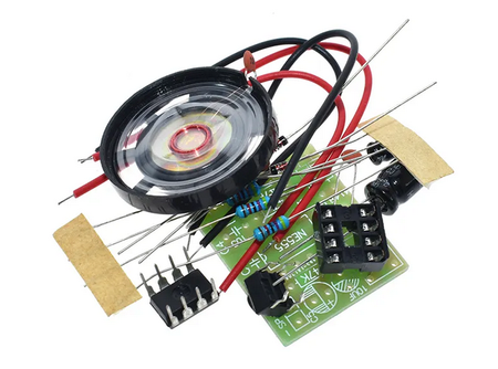 Elektroniczny dzwonek ding dong NE555 DIY KIT