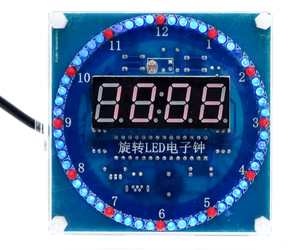 Elektroniczny Zegar  LED  DS1302  DIY DATA ALARM TERMOMETR OBUDOWA