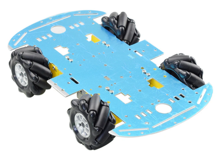 Zestaw kół McMecanum do łazika 4 x koło wielokierunkowe 80mm + 4 x silnik DC