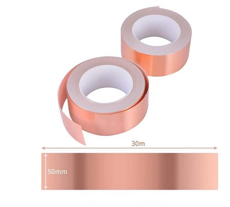 Taśma miedziana EMI z klejem 50mm 25u  30m