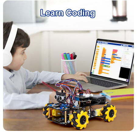 Zestaw edukacyjny ŁAZIK Samochód platforma robota Kit DIY STEM