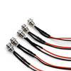 Kontrolka LED 5mm 24V DC żółta clear, oprawka metalowa wklęsła