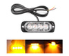 Lampa LED migająca ostrzegawcza 12V Pomarańczowa 1.5W 4 led