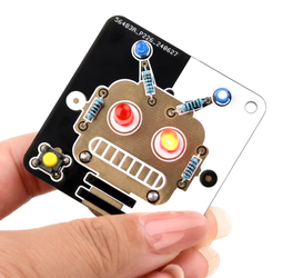 ROBOT elektroniczny LED DIY KIT  nauka lutowania