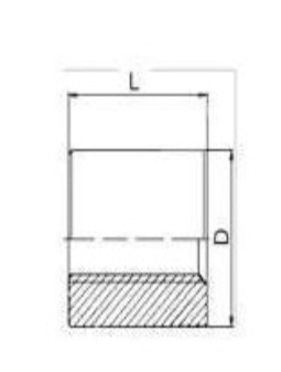Nakrętka trapezowa cylindryczna 26x5 brąz 3D CNC