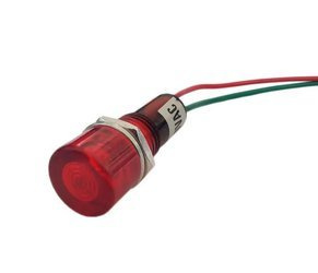 Kontrolka LED 12mm 230V czerwona