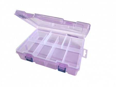 Organizer 8 przegródek 23x16x5.7cm fioletowy